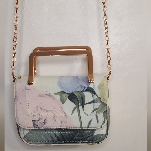 Ted Baker Floral Crossbody Bag - Multicolor Little Stain. See Photos - Picture 4 of 11